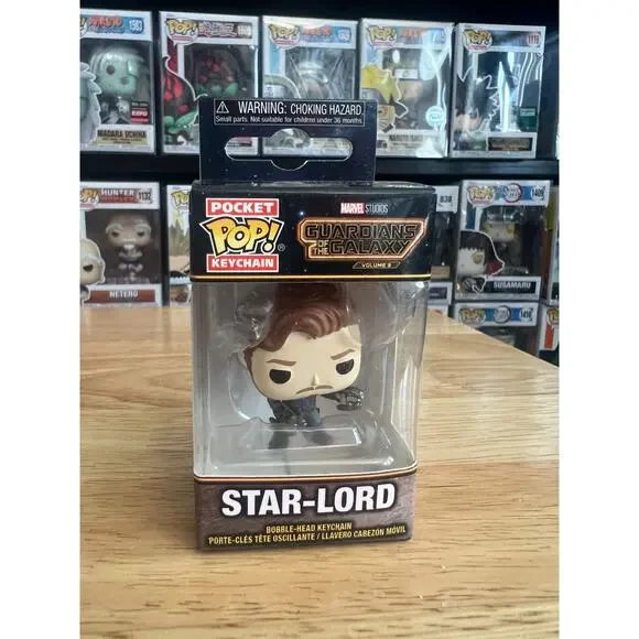 Star-Lord Guardians of the Galaxy Funko Pocket Pop Keychain MCU Marvel GOTG 